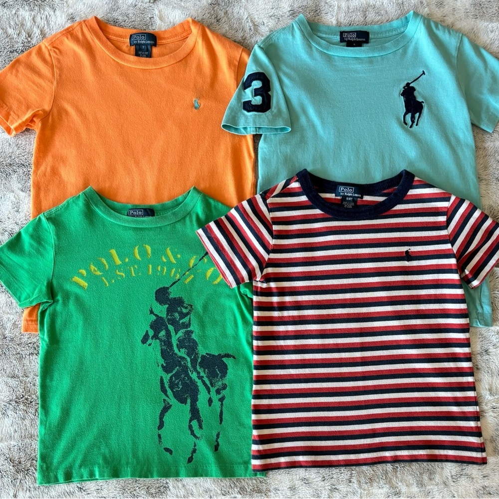 POLO Ralph Lauren Boys Shirt Top LOT 4